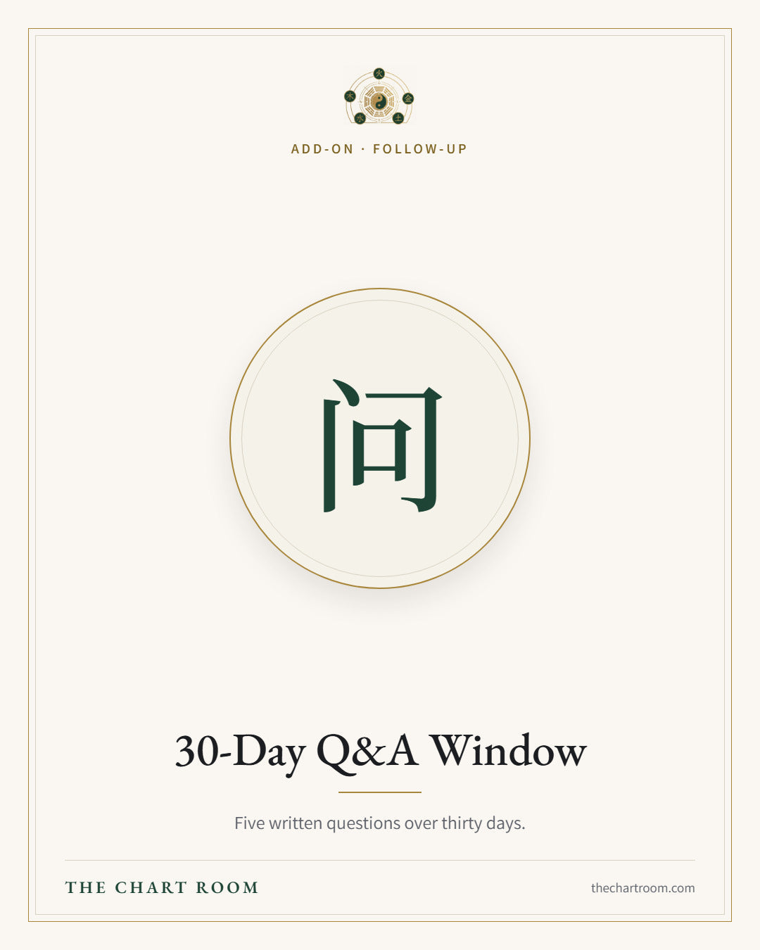 30-Day Q&A Window